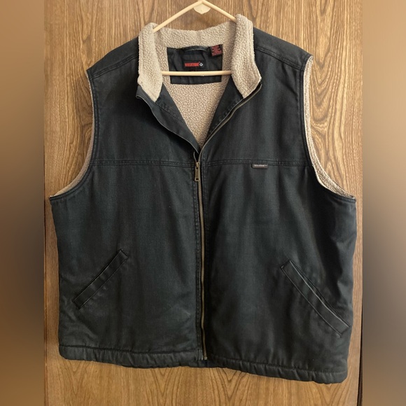 Wolverine Other - Wolverine Dark Gray Vest with Soft Cream Lining